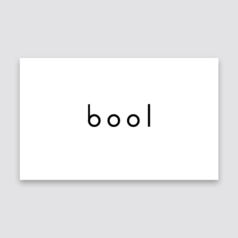 リニューアルオープンの美容室「bool」のロゴ