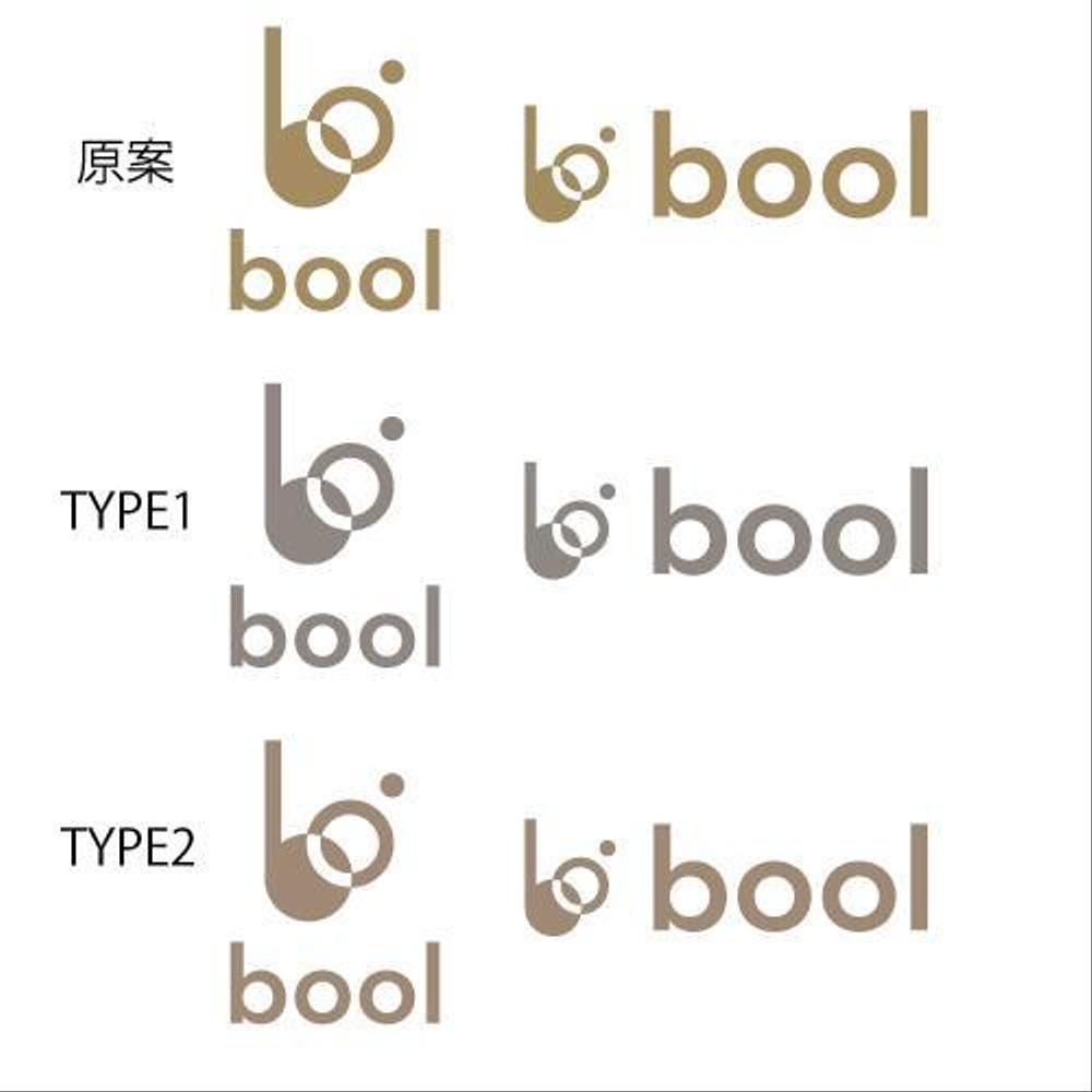 リニューアルオープンの美容室「bool」のロゴ