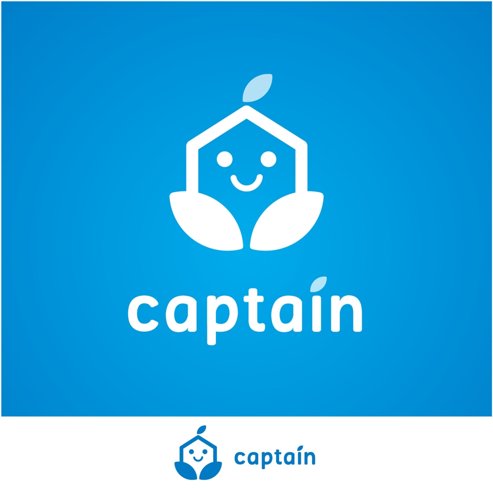 「captain」のロゴ作成