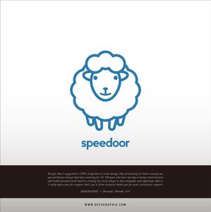 ヒロユキヨエ (OhnishiGraphic)さんのspeedoor 旅行会社のlogo　キャラクターロゴへの提案