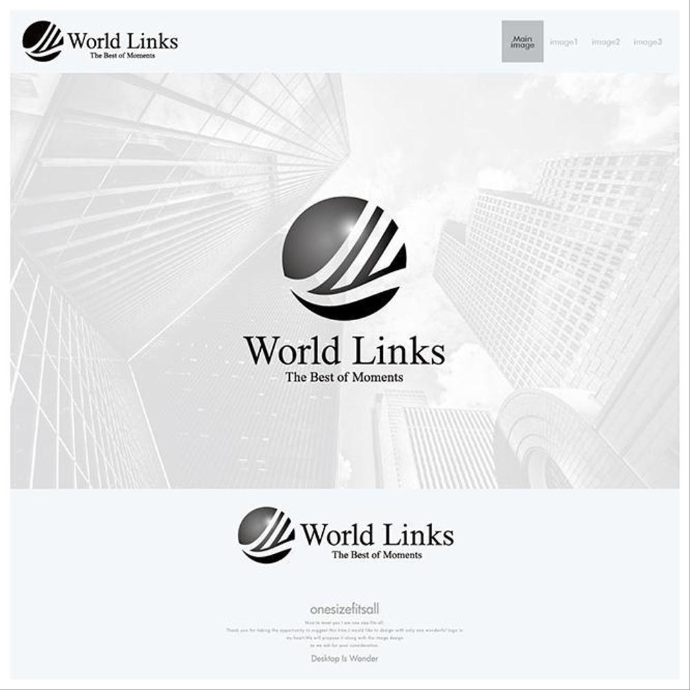 企業、「WorldLinks」のロゴ制作