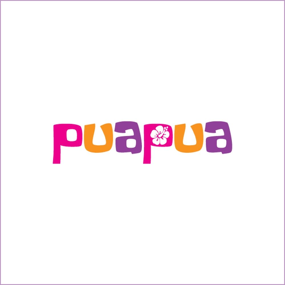 ゴルフのアパレルブランド【puapua】のロゴ（商標登録予定なし）