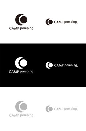 M+DESIGN WORKS (msyiea)さんのキャンプサイト「CAMP pomping」のロゴへの提案