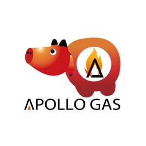 SUN&MOON (sun_moon)さんのガス会社「アポロガス」のロゴへの提案