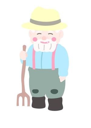ひろみつえいじ ()さんの農産物食育ブログのゆるくてかわいい農家のおじさんキャラクターデザイン募集への提案