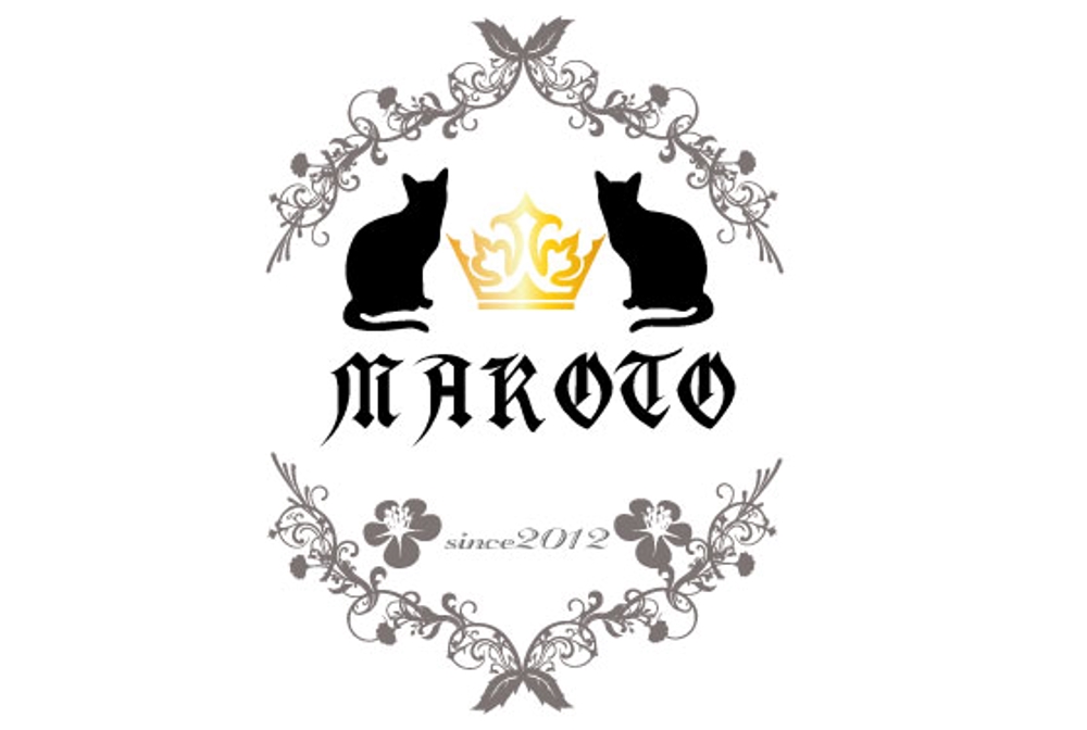 「makoto」のロゴ作成