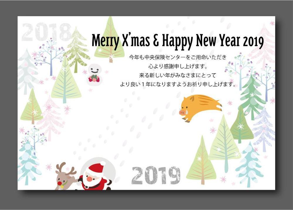 2018年のクリスマスカード兼2019年の年賀状