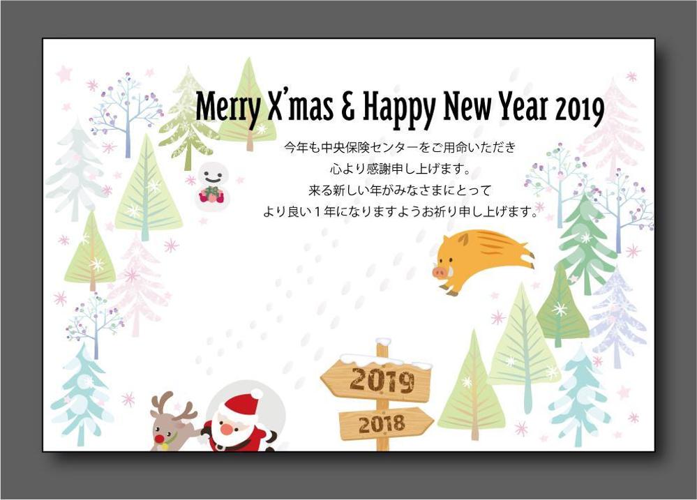 2018年のクリスマスカード兼2019年の年賀状