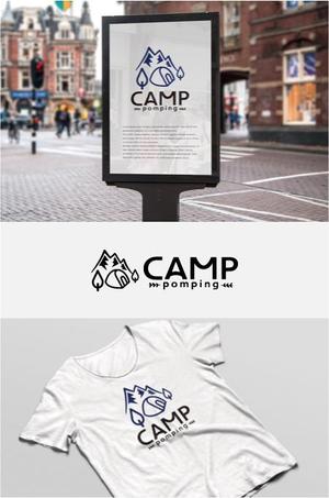 drkigawa (drkigawa)さんのキャンプサイト「CAMP pomping」のロゴへの提案