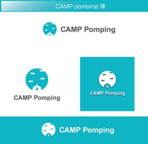 FISHERMAN (FISHERMAN)さんのキャンプサイト「CAMP pomping」のロゴへの提案