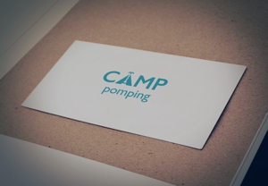 as (asuoasuo)さんのキャンプサイト「CAMP pomping」のロゴへの提案