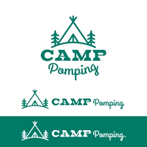 m_mtbooks (m_mtbooks)さんのキャンプサイト「CAMP pomping」のロゴへの提案