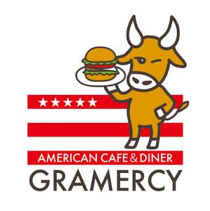 ノイズデザイン (noisedesign)さんのアメリカンカフェダイナーのキャラクター  ロゴへの提案