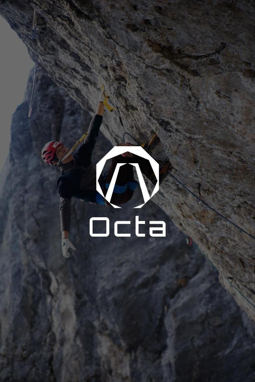 クライミングギアのブランド「Octa」のロゴ制作