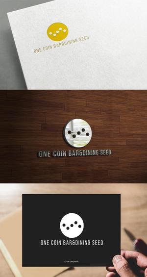 athenaabyz ()さんのオールメニュー500円のBar『One coin BAR&DINING SEED』のロゴへの提案