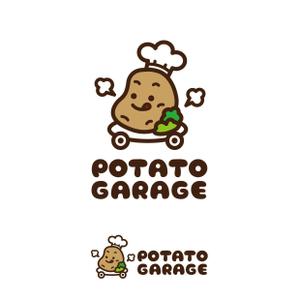 mu_cha (mu_cha)さんのジャガイモ料理専門キッチンカー「POTATO GARAGE」のロゴへの提案