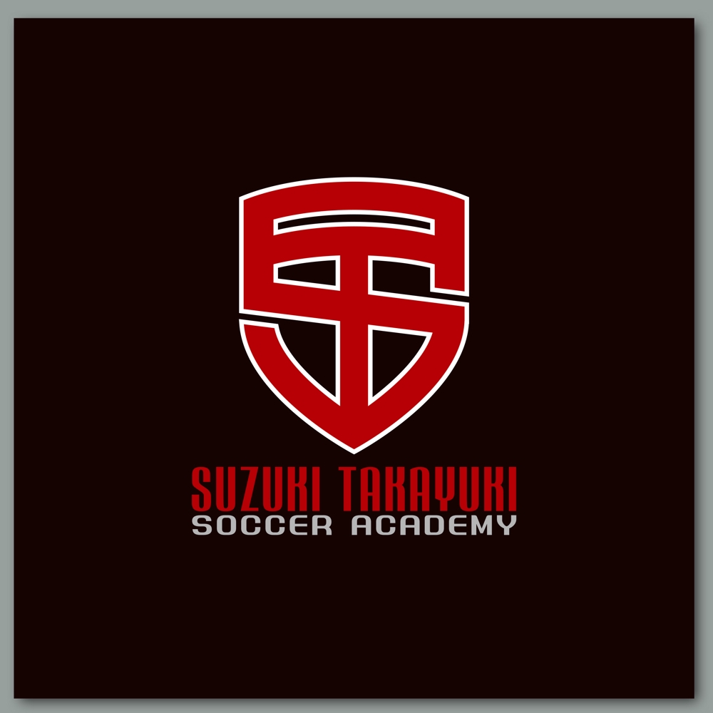 元サッカー日本代表が運営するサッカースクールのブランドロゴ
