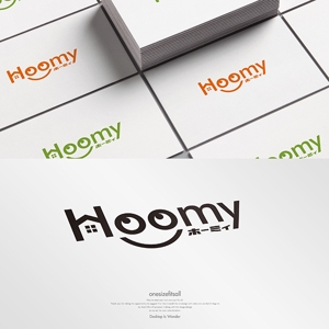 onesize fit’s all (onesizefitsall)さんの不動産ポータルサイト運営会社「Hoomy」のロゴへの提案