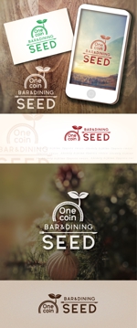 sai ()さんのオールメニュー500円のBar『One coin BAR&DINING SEED』のロゴへの提案