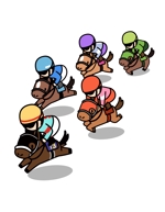 hosino (duskyouzel)さんの競走馬のイラスト（複数点）への提案
