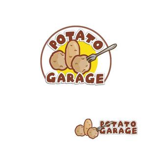 YOSIE (yoshierey)さんのジャガイモ料理専門キッチンカー「POTATO GARAGE」のロゴへの提案