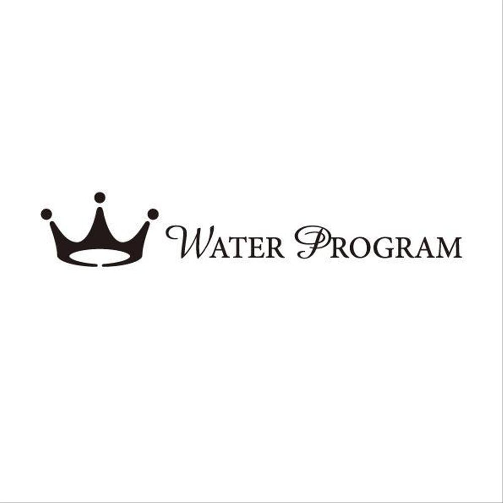 【延長】「WATER PROGRAM」のロゴ作成