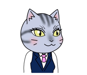 鈴丸 (suzumarushouten)さんの動物ゆるキャラ　ネコのLINEスタンプ風PNG画像作成への提案