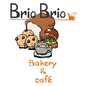 家猫しろ (nakamura_ju-siro)さんのカリフォルニアにオープン予定のカフェ「Brio Brio」のロゴへの提案