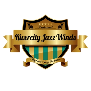 pictonさんのWind Jazz Orchestra 「Rivercity Jazz Winds」 のロゴ制作への提案