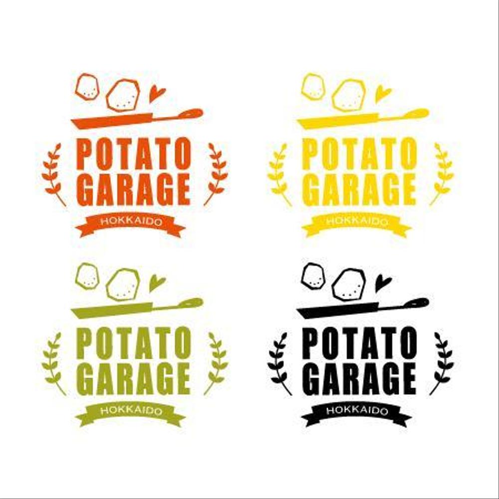 ジャガイモ料理専門キッチンカー「POTATO GARAGE」のロゴ