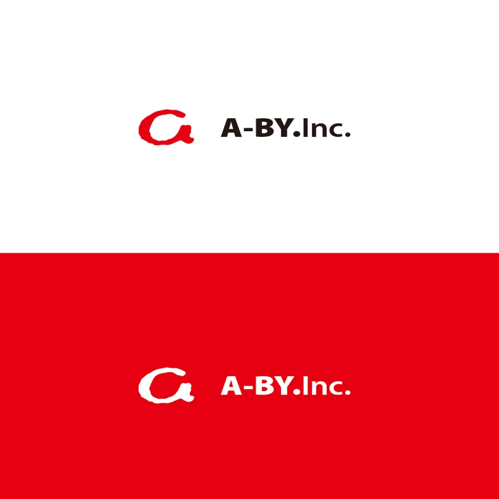 システム開発会社「A-BY.(あーばい.)」のロゴ作成