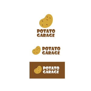  K-digitals (K-digitals)さんのジャガイモ料理専門キッチンカー「POTATO GARAGE」のロゴへの提案