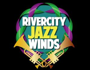 POP EYED CREATE inc. (pop_eyed_create)さんのWind Jazz Orchestra 「Rivercity Jazz Winds」 のロゴ制作への提案