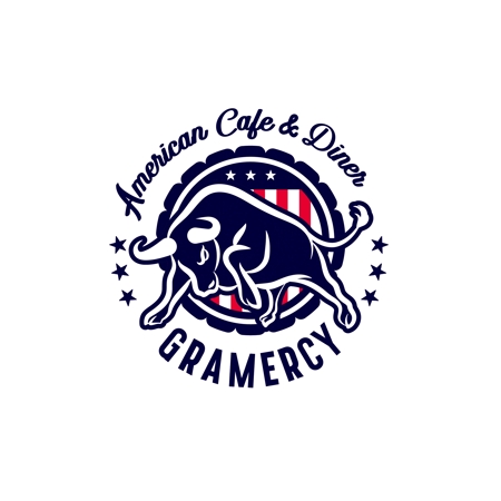 アメリカンカフェダイナーのキャラクター ロゴの依頼 外注 ロゴ作成 デザインの仕事 副業 クラウドソーシング ランサーズ Id