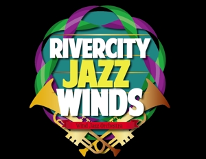 POP EYED CREATE inc. (pop_eyed_create)さんのWind Jazz Orchestra 「Rivercity Jazz Winds」 のロゴ制作への提案