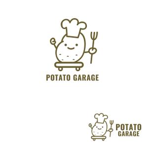 Design co.que (coque0033)さんのジャガイモ料理専門キッチンカー「POTATO GARAGE」のロゴへの提案