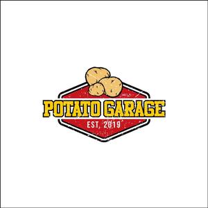 queuecat (queuecat)さんのジャガイモ料理専門キッチンカー「POTATO GARAGE」のロゴへの提案