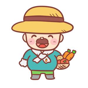 ねね子 (neneko)さんの農産物食育ブログのゆるくてかわいい農家のおじさんキャラクターデザイン募集への提案