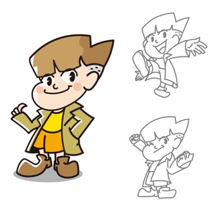 nekofuさんの男の子のキャラクターデザインへの提案