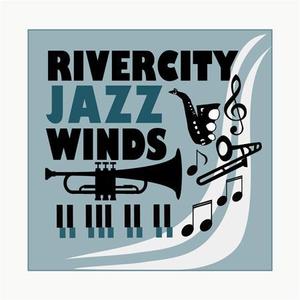 artvintage_8さんのWind Jazz Orchestra 「Rivercity Jazz Winds」 のロゴ制作への提案