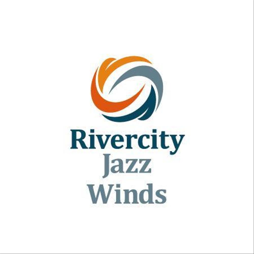 Wind Jazz Orchestra 「Rivercity Jazz Winds」 のロゴ制作