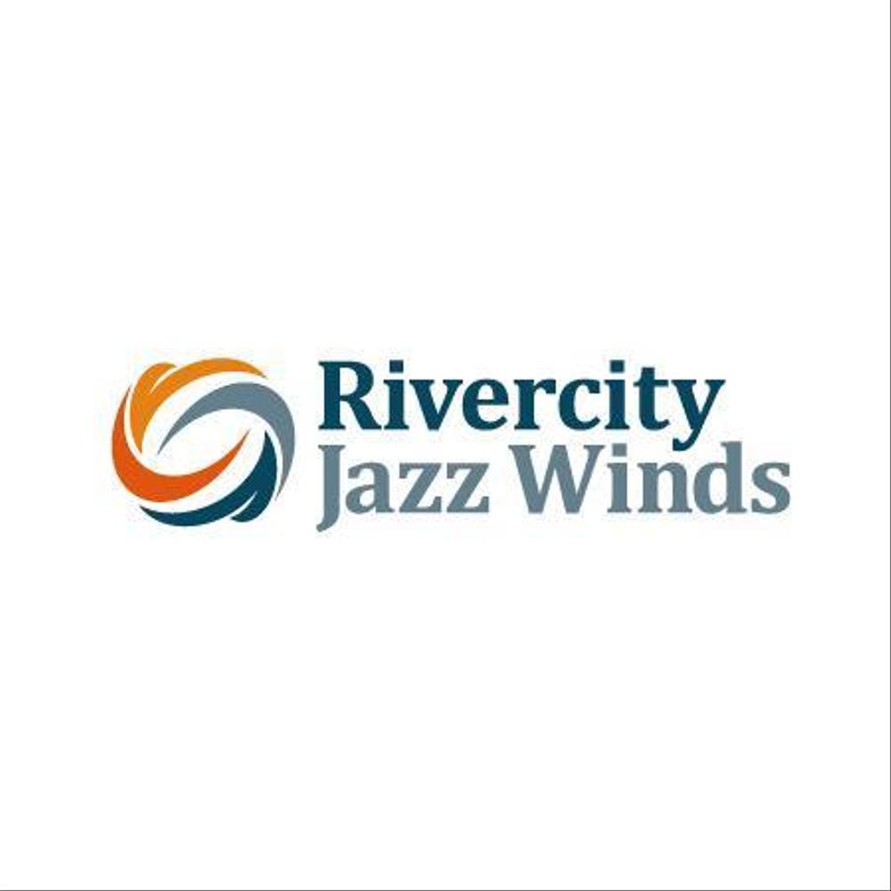 Wind Jazz Orchestra 「Rivercity Jazz Winds」 のロゴ制作