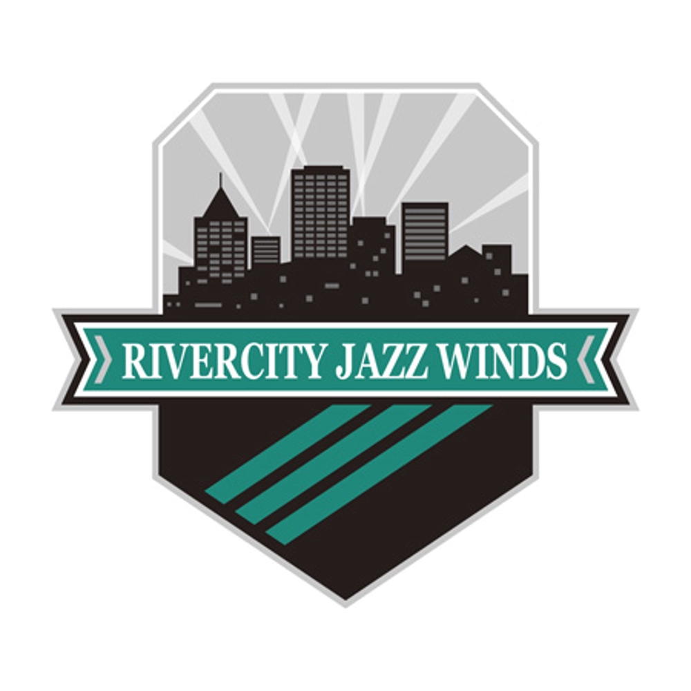 Wind Jazz Orchestra 「Rivercity Jazz Winds」 のロゴ制作