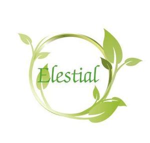 さんの「Elestial」ロゴ＆マークのデフォルメ作業（商標登録なし）への提案