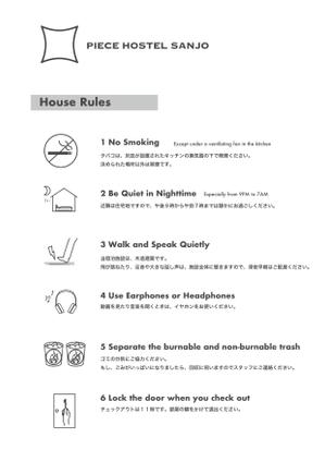 Yusuke Nakashima (nakashiii8)さんの宿泊施設のハウスルールのデザインへの提案