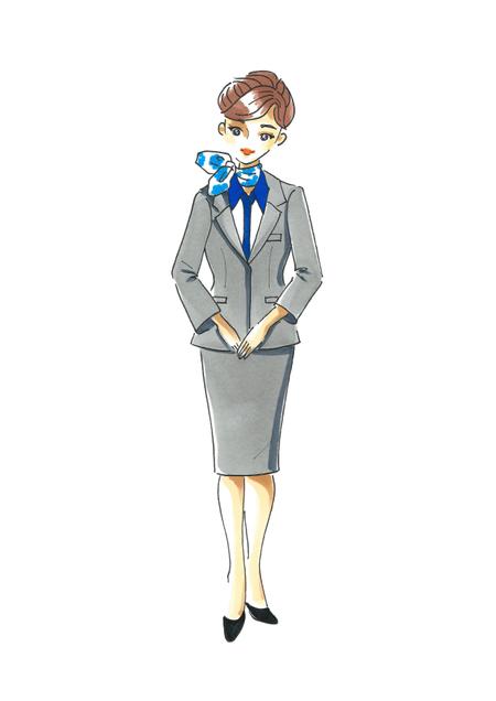 Osekiさんの事例 実績 提案 Jal Ana 制服の女性イラスト 株式会社オフィスサワ クラウドソーシング ランサーズ