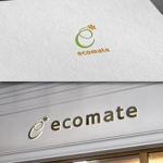 late_design ()さんのリサイクルPETボトルから作ったエコ商品「ecomate」のロゴ作成への提案