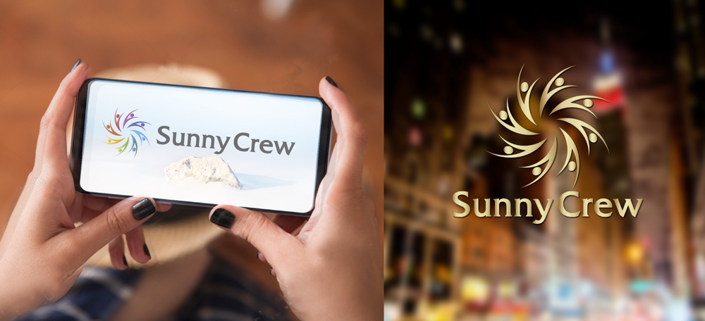 多目的な業種をこなす　Sunny Crew のロゴ