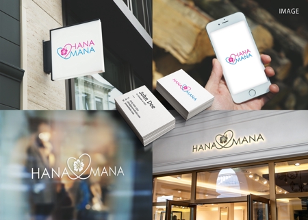 KNIGHT_DESIGN (KEI_703)さんのマッチングアプリ「HANA MANA」のロゴへの提案