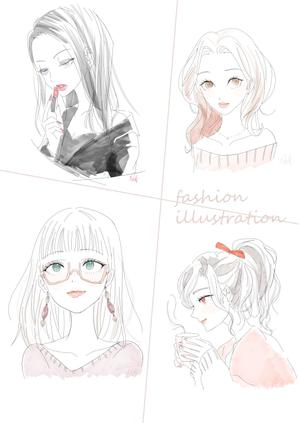 井上杏 (inoue_an)さんの若い女性のファッションを紹介していくSNS用アカウントのアイコンイラスト作成への提案